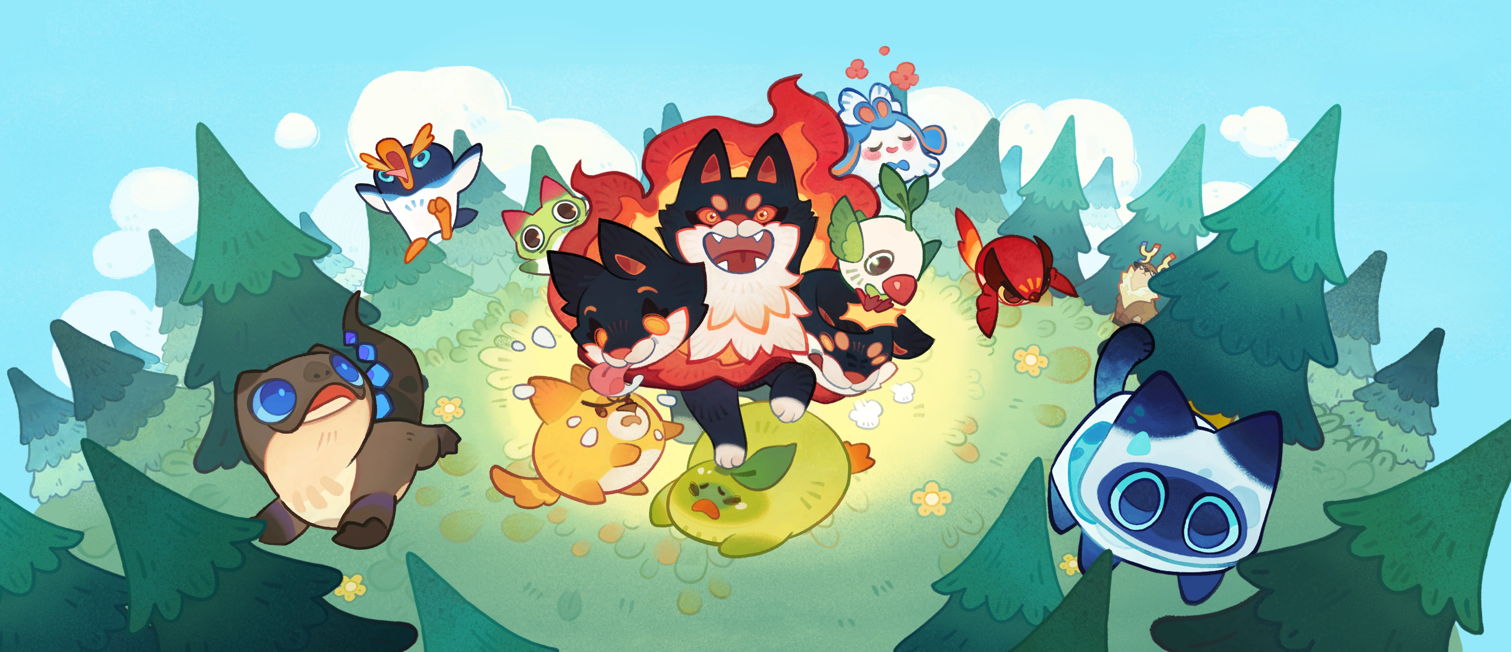 Clash of Critters — официальный арт: Tataris и Zobo